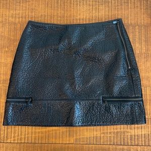Zara Faux Leather Mini Skirt